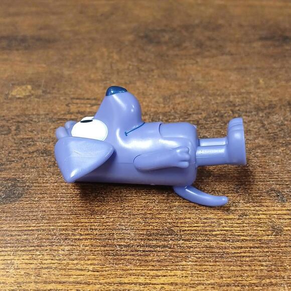 Disney Bluey Jean Luc Purple Dog Poseable 2.5" Figure Poseable Rare - Picture 3 of 6